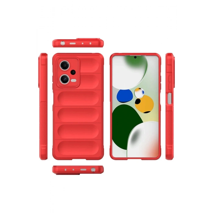 Newface Xiaomi Poco X5 5G Kılıf Optimum Silikon - Kırmızı