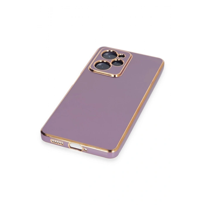 Newface Xiaomi Poco X5 Pro 5G Kılıf Volet Silikon - Mor