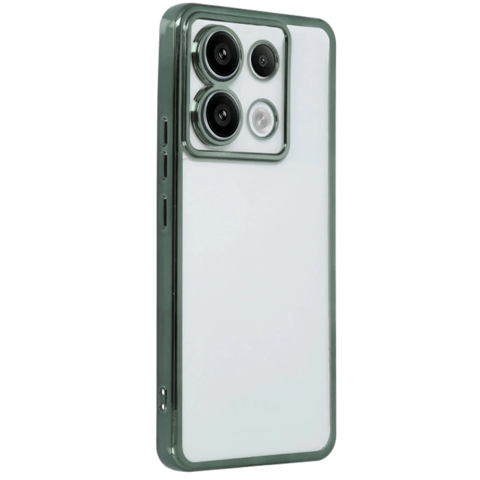 Newface Xiaomi Poco X6 Kılıf Razer Lensli Silikon - Yeşil