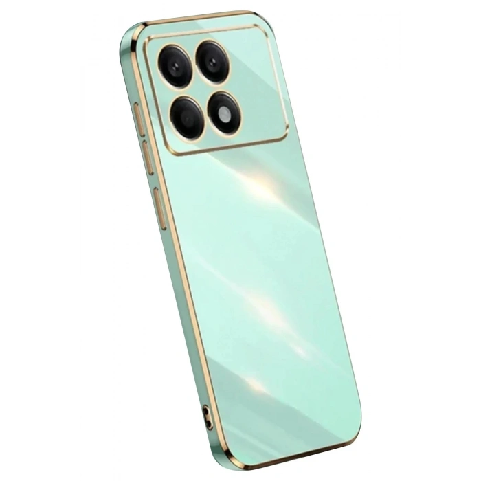 Newface Xiaomi Poco X6 Pro Kılıf Volet Silikon - Açık Yeşil