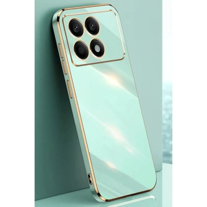 Newface Xiaomi Poco X6 Pro Kılıf Volet Silikon - Açık Yeşil