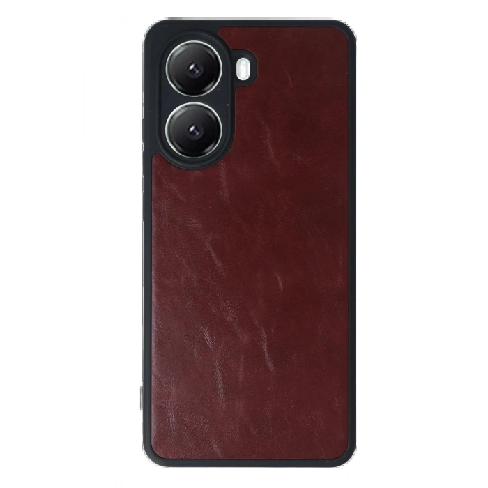 Newface Xiaomi Poco X7 Pro Kılıf Aras Deri Kapak - Bordo