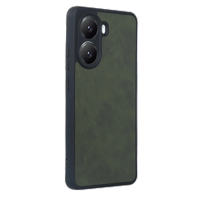 Newface Xiaomi Poco X7 Pro Kılıf Aras Deri Kapak - Koyu Yeşil