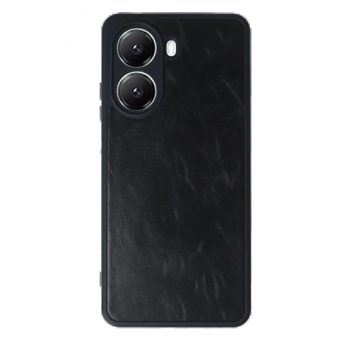 Newface Xiaomi Poco X7 Pro Kılıf Aras Deri Kapak - Siyah