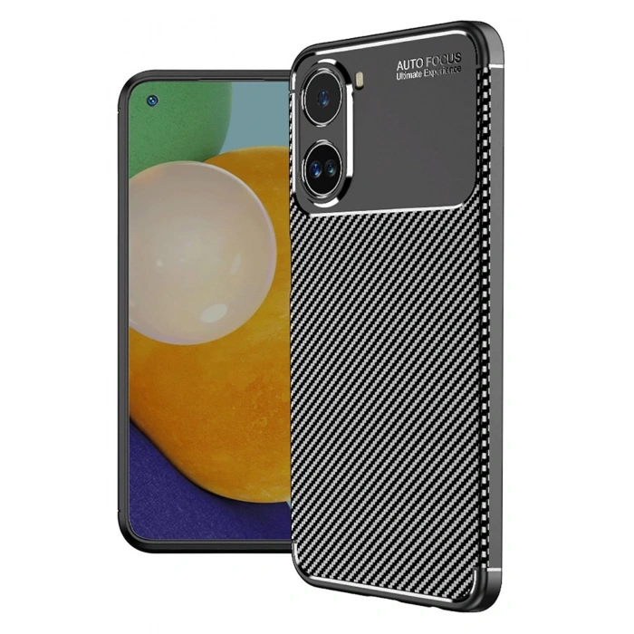 Newface Xiaomi Poco X7 Pro Kılıf Auto Focus Karbon Kapak - Siyah