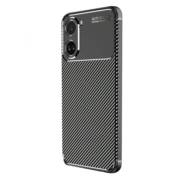 Newface Xiaomi Poco X7 Pro Kılıf Auto Focus Karbon Kapak - Siyah