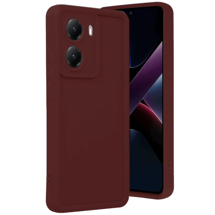 Newface Xiaomi Poco X7 Pro Viera Silikon - Bordo