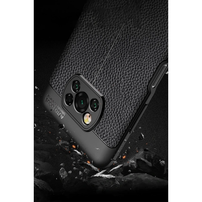 Newface Xiaomi Pocophone X3 Kılıf Auto Focus Kapak - Kırmızı