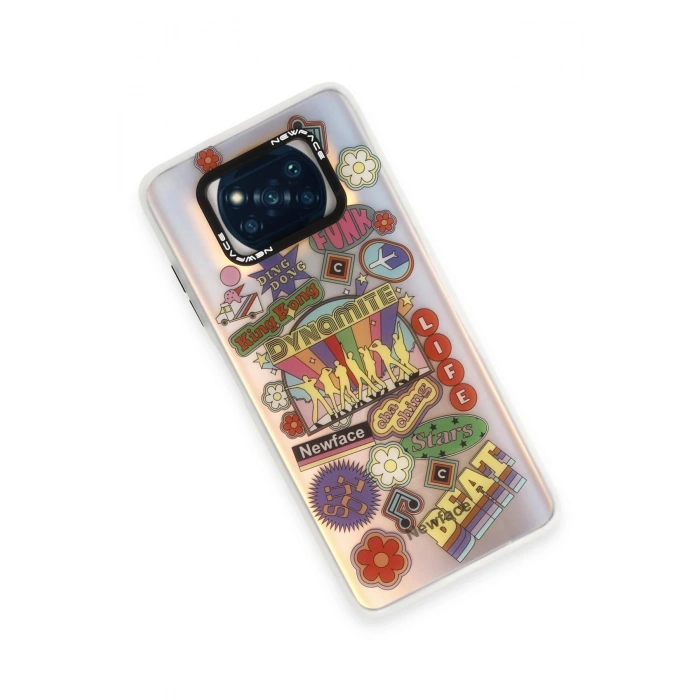 Newface Xiaomi Pocophone X3 Kılıf Estoril Desenli Kapak - Estoril - 14