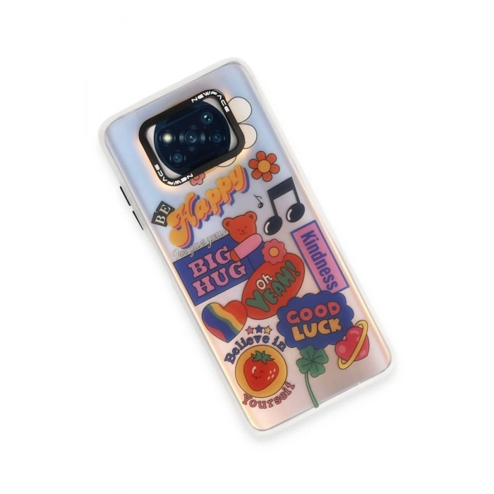 Newface Xiaomi Pocophone X3 Kılıf Estoril Desenli Kapak - Estoril - 15