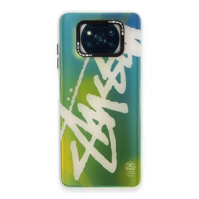 Newface Xiaomi Pocophone X3 Kılıf Estoril Desenli Kapak - Estoril - 2