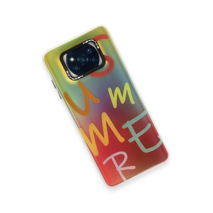 Newface Xiaomi Pocophone X3 Kılıf Estoril Desenli Kapak - Estoril - 3