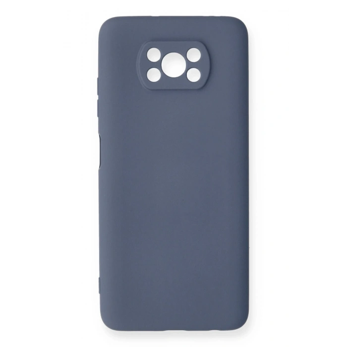 Newface Xiaomi Pocophone X3 Kılıf Nano içi Kadife Silikon - Gri