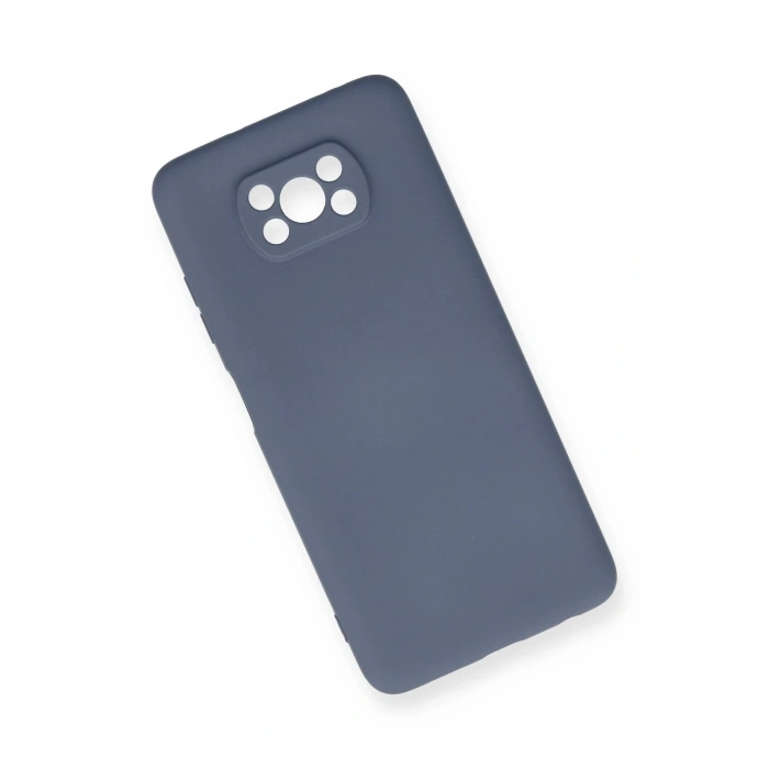 Newface Xiaomi Pocophone X3 Kılıf Nano içi Kadife Silikon - Gri