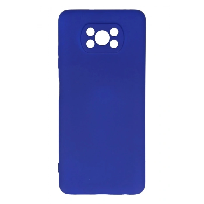 Newface Xiaomi Pocophone X3 Kılıf Nano içi Kadife Silikon - Lacivert