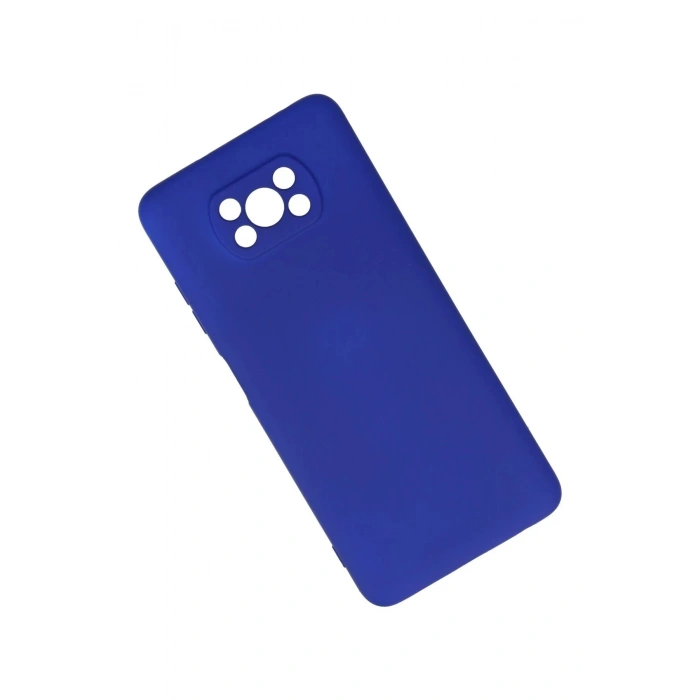 Newface Xiaomi Pocophone X3 Kılıf Nano içi Kadife Silikon - Lacivert