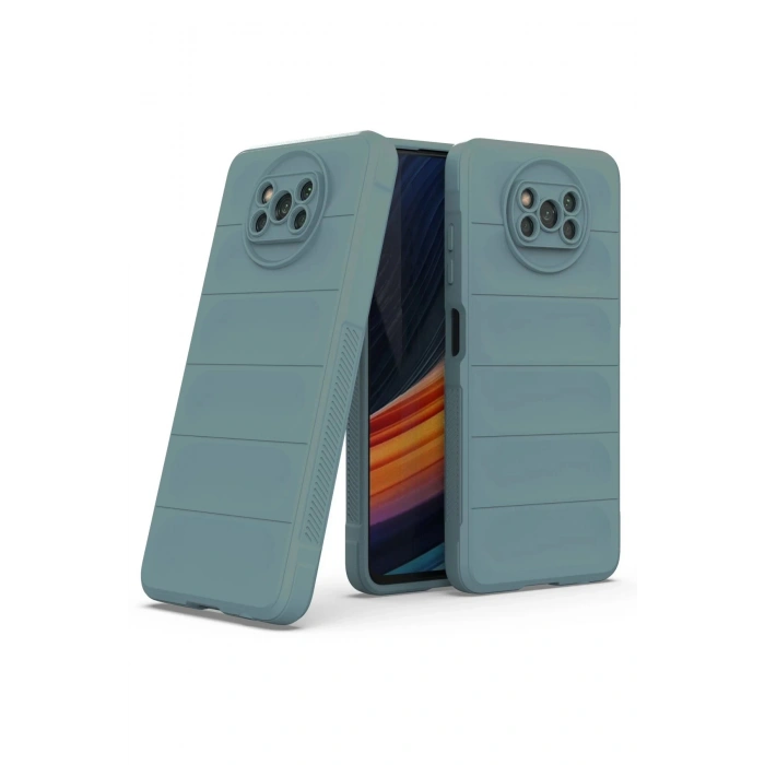 Newface Xiaomi Pocophone X3 Kılıf Optimum Silikon - Koyu Yeşil