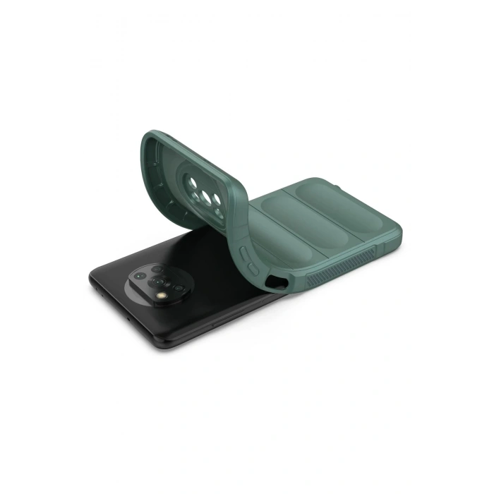 Newface Xiaomi Pocophone X3 Kılıf Optimum Silikon - Koyu Yeşil