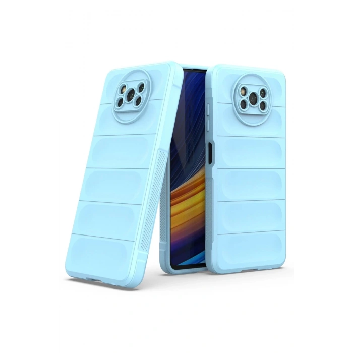 Newface Xiaomi Pocophone X3 Kılıf Optimum Silikon - Sky Blue