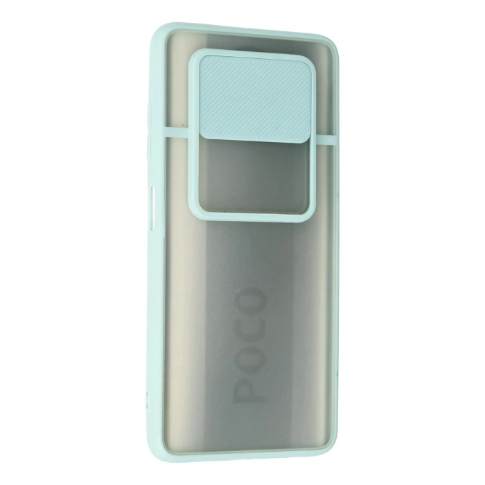 Newface Xiaomi Pocophone X3 Kılıf Palm Buzlu Kamera Sürgülü Silikon uaz