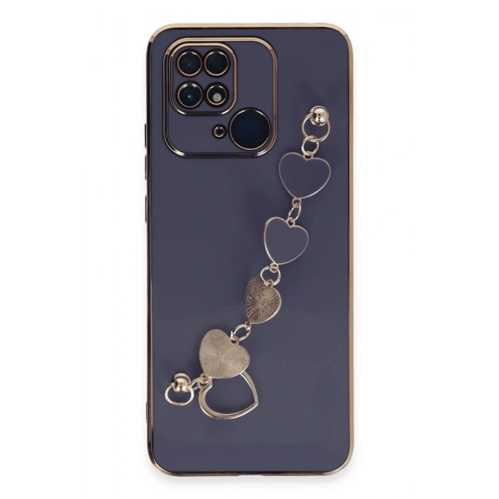 Newface Xiaomi Redmi 10C Kılıf Esila Silikon - Gri