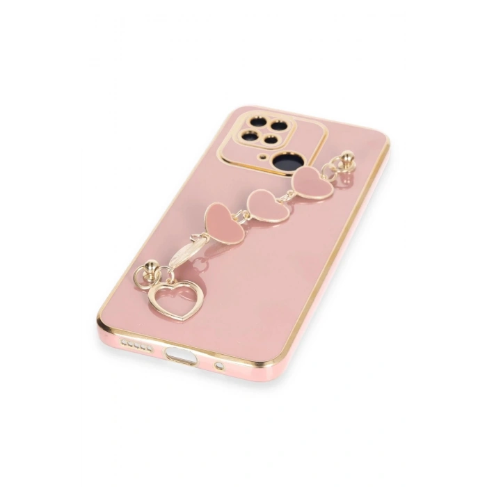 Newface Xiaomi Redmi 10C Kılıf Esila Silikon - Pudra