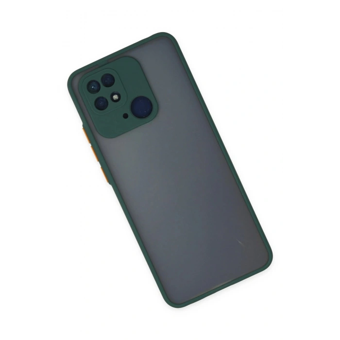 Newface Xiaomi Redmi 10C Kılıf Montreal Silikon Kapak - Yeşil