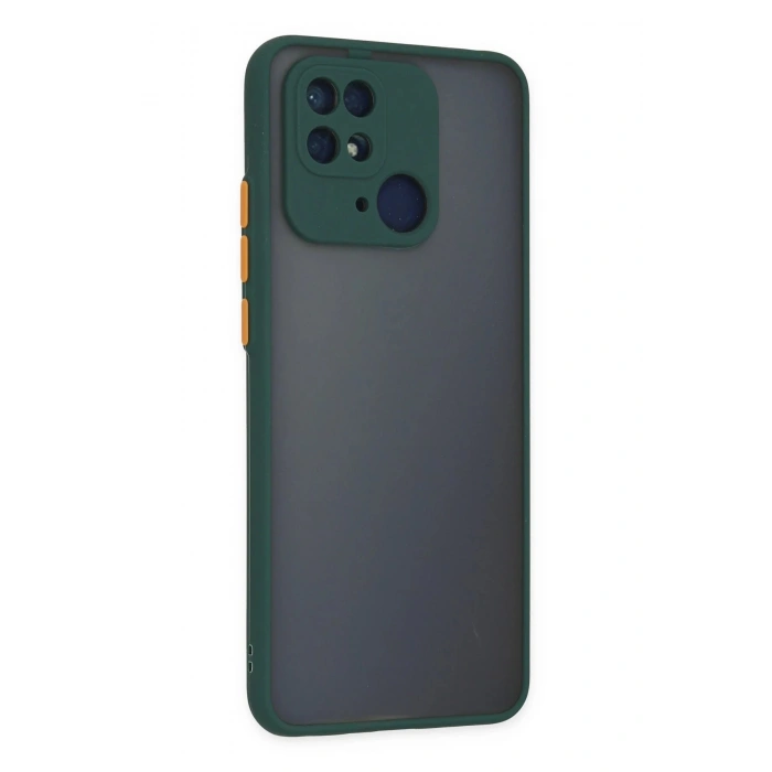 Newface Xiaomi Redmi 10C Kılıf Montreal Silikon Kapak - Yeşil