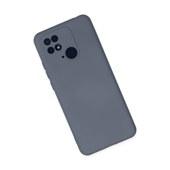 Newface Xiaomi Redmi 10C Kılıf Nano içi Kadife Silikon - Gri