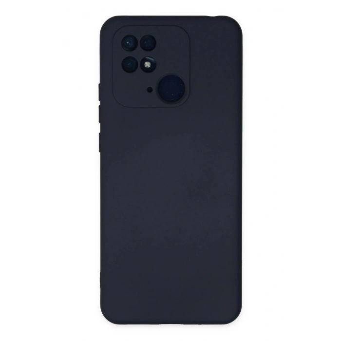 Newface Xiaomi Redmi 10C Kılıf Nano içi Kadife Silikon - Lacivert