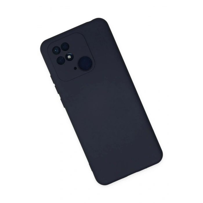 Newface Xiaomi Redmi 10C Kılıf Nano içi Kadife Silikon - Lacivert