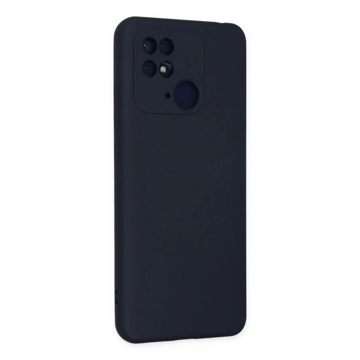 Newface Xiaomi Redmi 10C Kılıf Nano içi Kadife Silikon - Lacivert