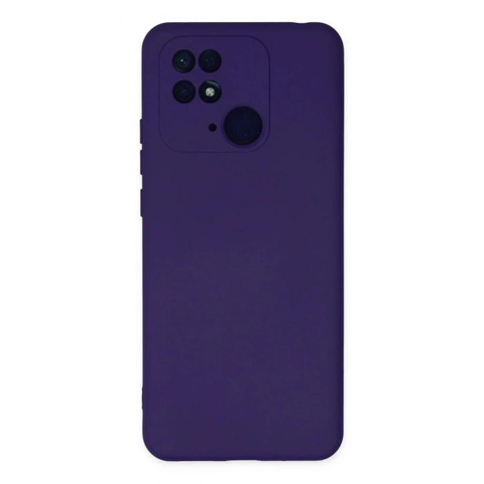 Newface Xiaomi Redmi 10C Kılıf Nano içi Kadife Silikon - Mor