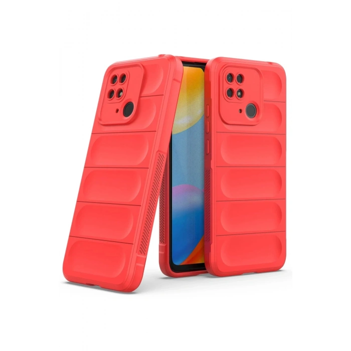 Newface Xiaomi Redmi 10C Kılıf Optimum Silikon - Kırmızı