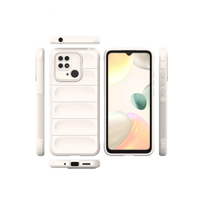 Newface Xiaomi Redmi 10C Kılıf Optimum Silikon - Krem