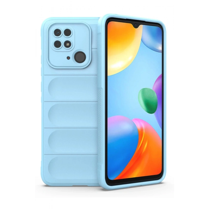 Newface Xiaomi Redmi 10C Kılıf Optimum Silikon - Sky Blue