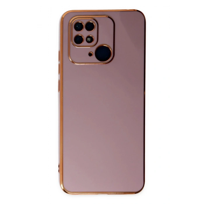 Newface Xiaomi Redmi 10C Kılıf Volet Silikon - Mor