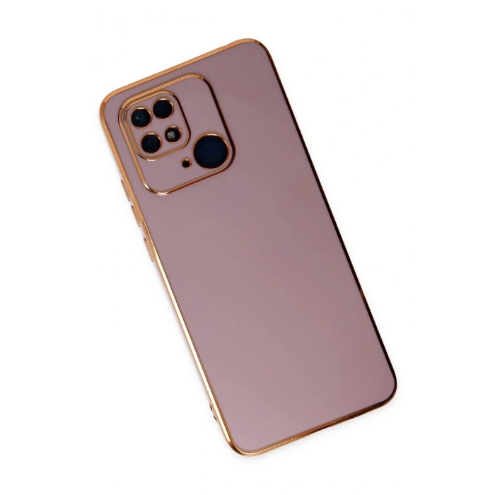 Newface Xiaomi Redmi 10C Kılıf Volet Silikon - Mor