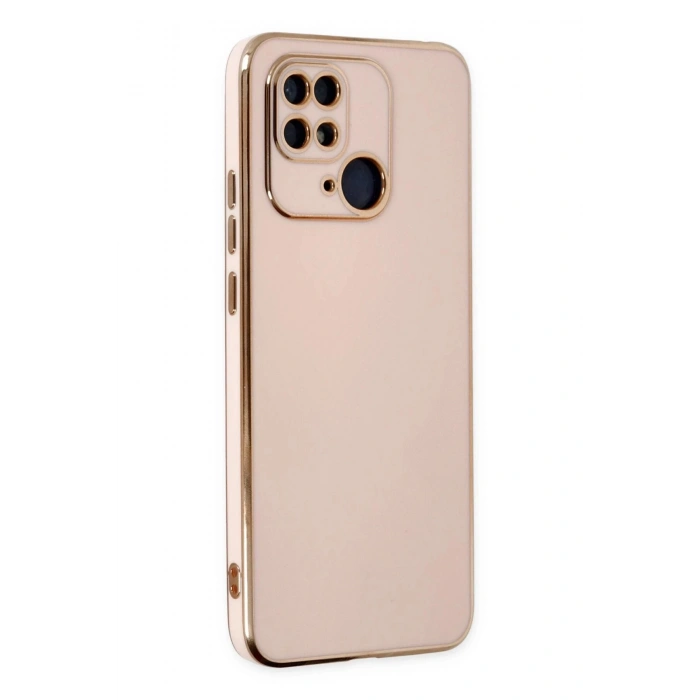 Newface Xiaomi Redmi 10C Kılıf Volet Silikon - Pembe