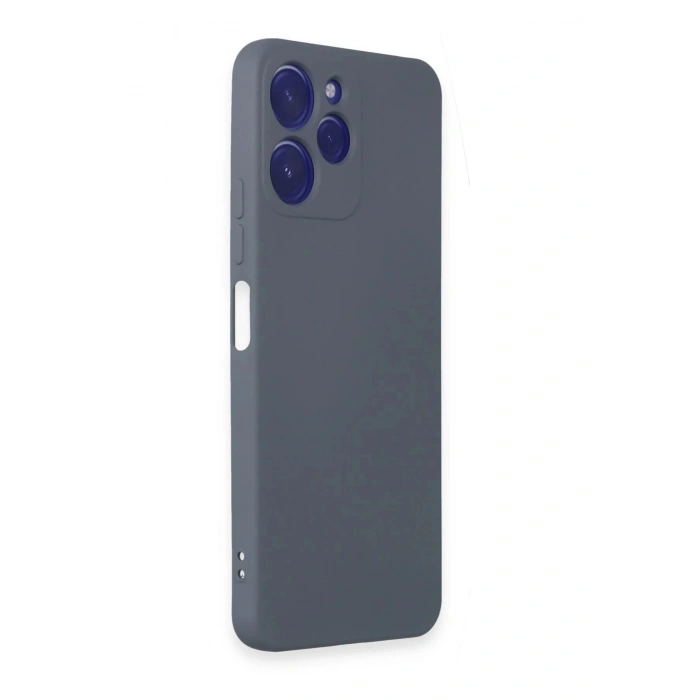 Newface Xiaomi Redmi 12 Kılıf Nano içi Kadife Silikon - Gri