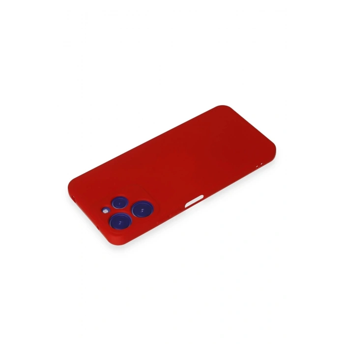 Newface Xiaomi Redmi 12 Kılıf Nano içi Kadife Silikon - Kırmızı
