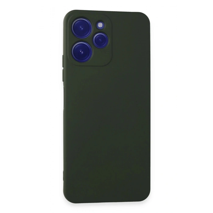 Newface Xiaomi Redmi 12 Kılıf Nano içi Kadife Silikon - Koyu Yeşil