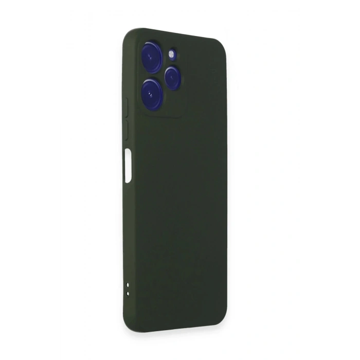 Newface Xiaomi Redmi 12 Kılıf Nano içi Kadife Silikon - Koyu Yeşil