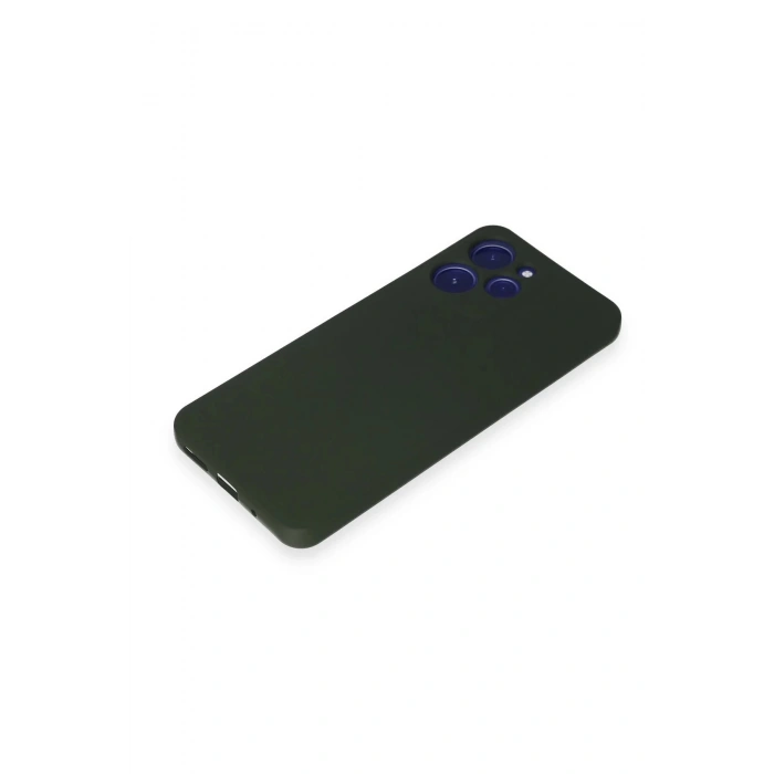 Newface Xiaomi Redmi 12 Kılıf Nano içi Kadife Silikon - Koyu Yeşil