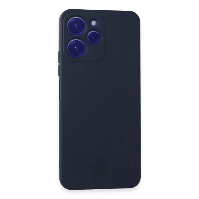 Newface Xiaomi Redmi 12 Kılıf Nano içi Kadife Silikon - Lacivert