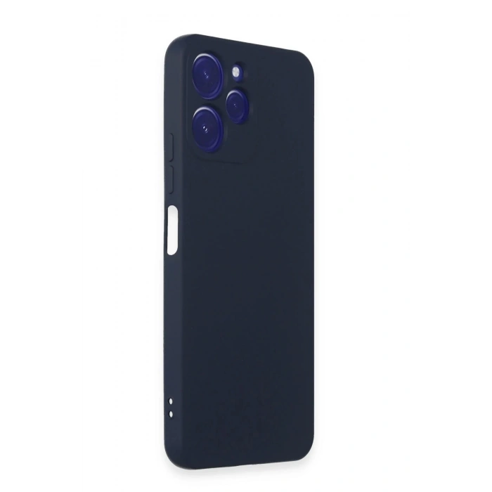 Newface Xiaomi Redmi 12 Kılıf Nano içi Kadife Silikon - Lacivert