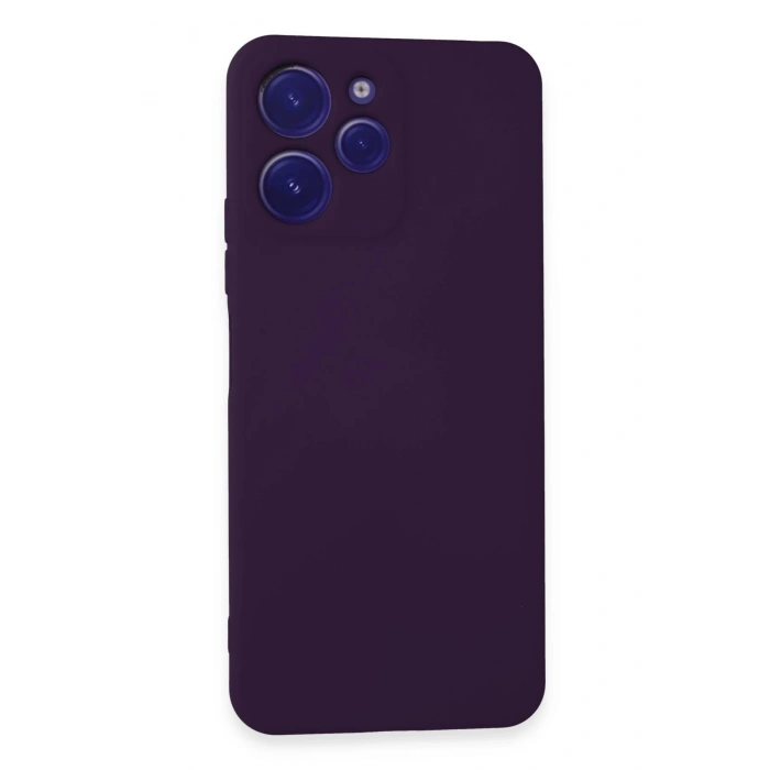 Newface Xiaomi Redmi 12 Kılıf Nano içi Kadife Silikon - Mor