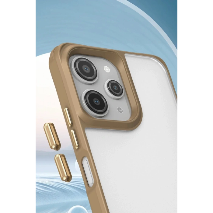 Newface Xiaomi Redmi 12 Kılıf Penta Silikon Kılıf - Çöl Titanyum