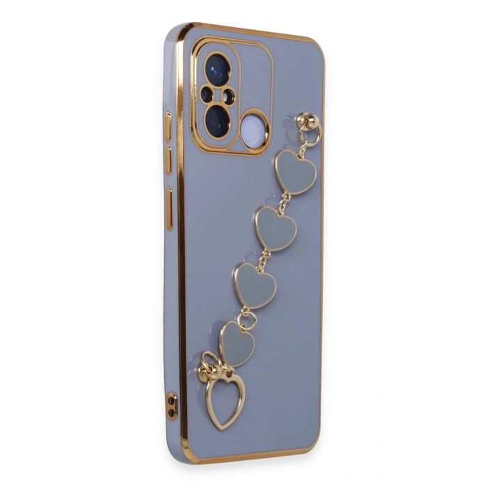 Newface Xiaomi Redmi 12C Kılıf Esila Silikon - Gri