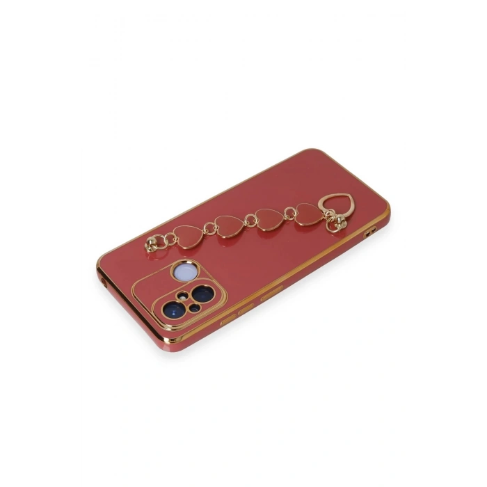 Newface Xiaomi Redmi 12C Kılıf Esila Silikon - Kırmızı